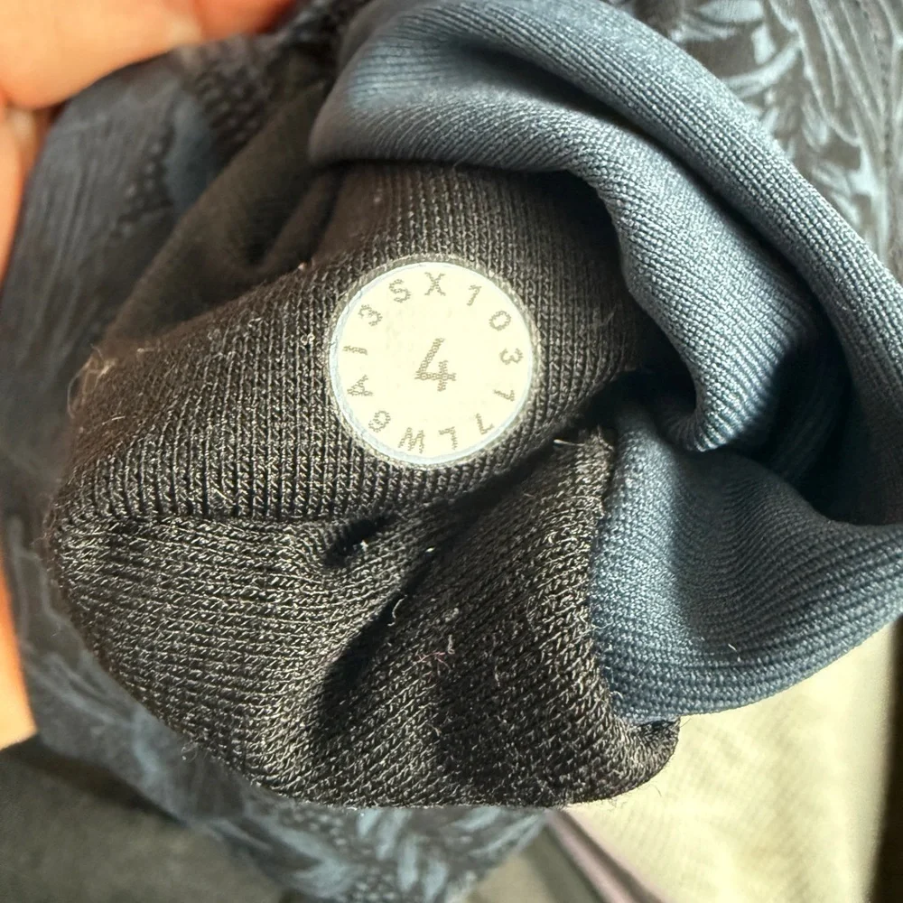 Lululemon Wunder Under Hi-Rise Crop Nouveau Mach Blue Black